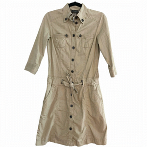 MEXX 100% Cotton Neutral Sand Utility Cargo Dress Size 32 / XXS